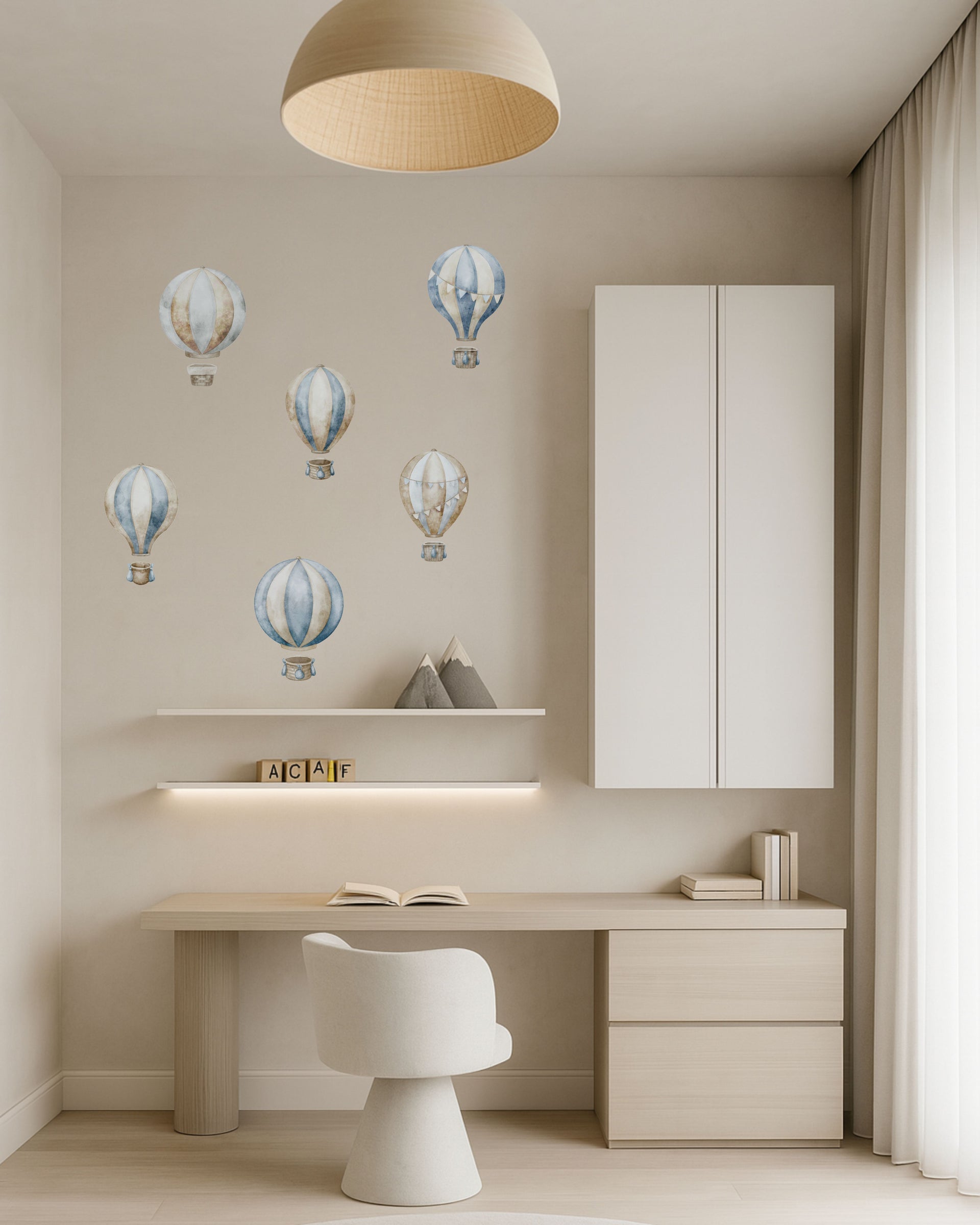 Hot Air Balloon Fabric Wall Decals