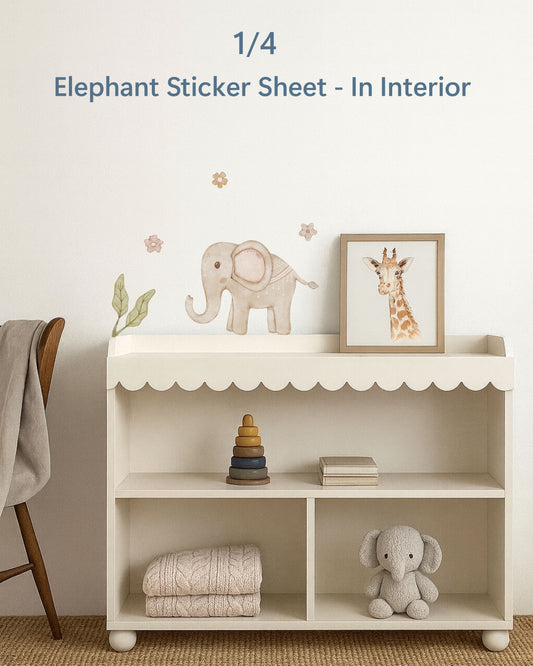 Safari Party Favors for Kids | Fabric Wall Decals Gift Set of 4 | Nursery Decor