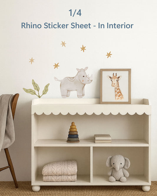 Safari Party Favors for Kids | Fabric Wall Decals Gift Set of 4 | Nursery Decor