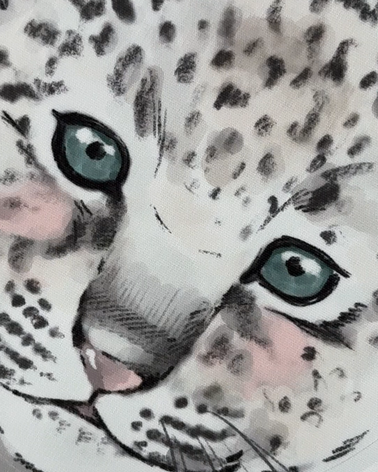 Snow Leopard Fabric Wall Decals