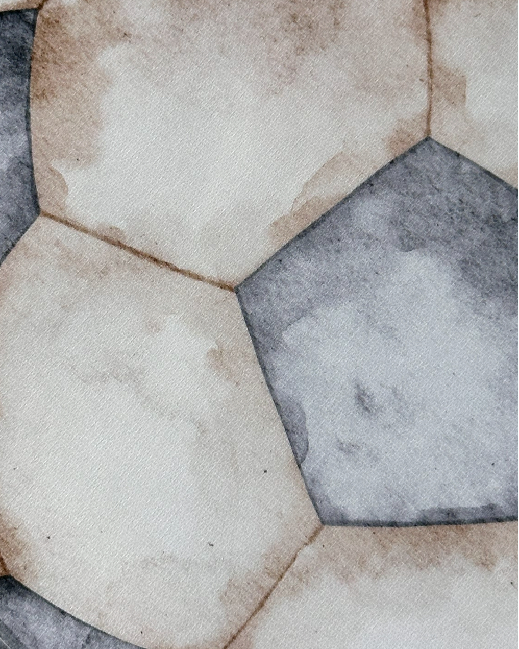 Watercolor Soccer Ball Fabric Wall Decals