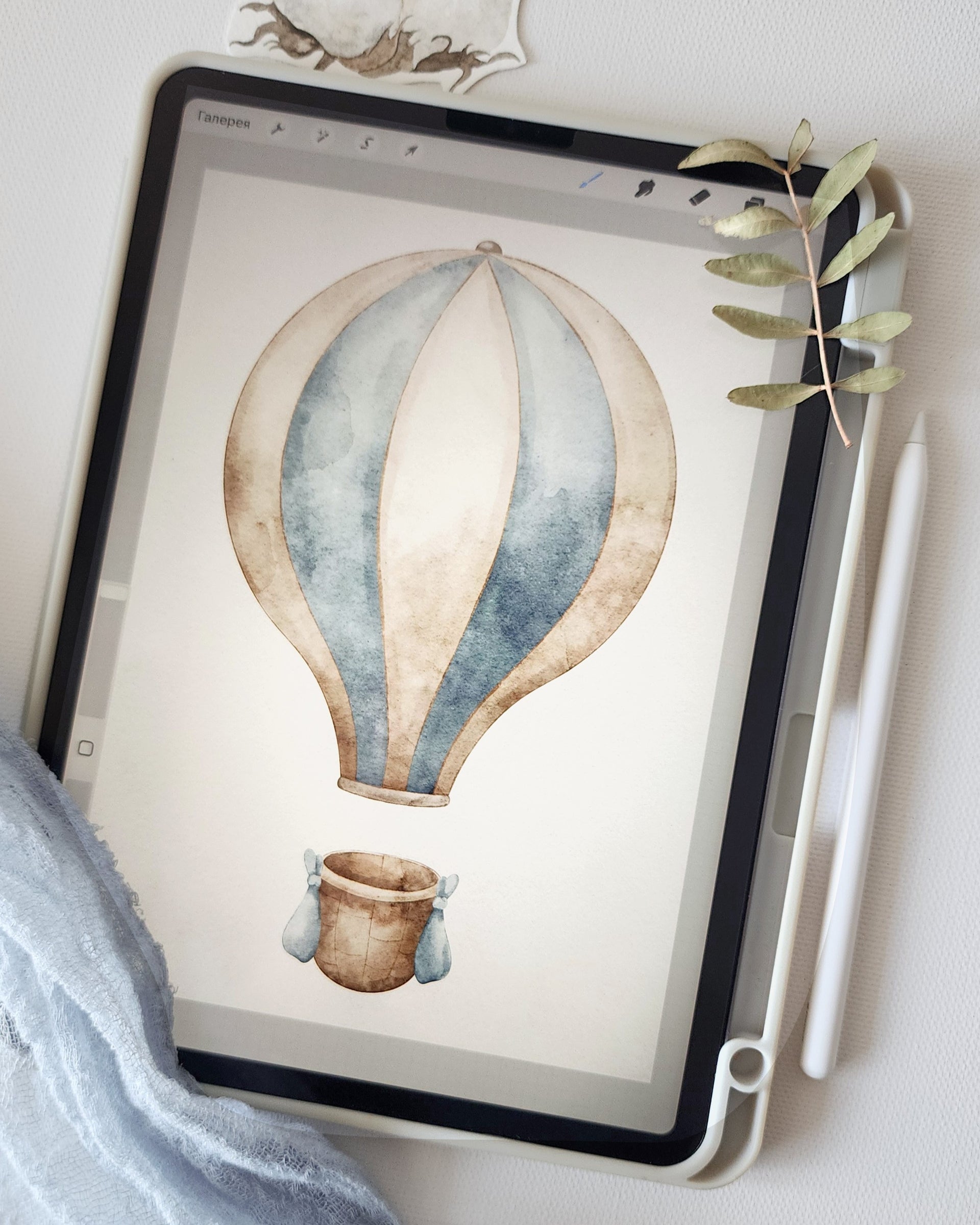 Hot Air Balloon Fabric Wall Decals