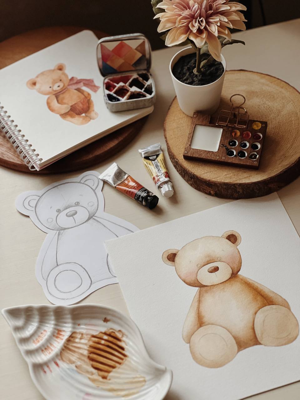 Teddy Bears Fabric Wall Decals