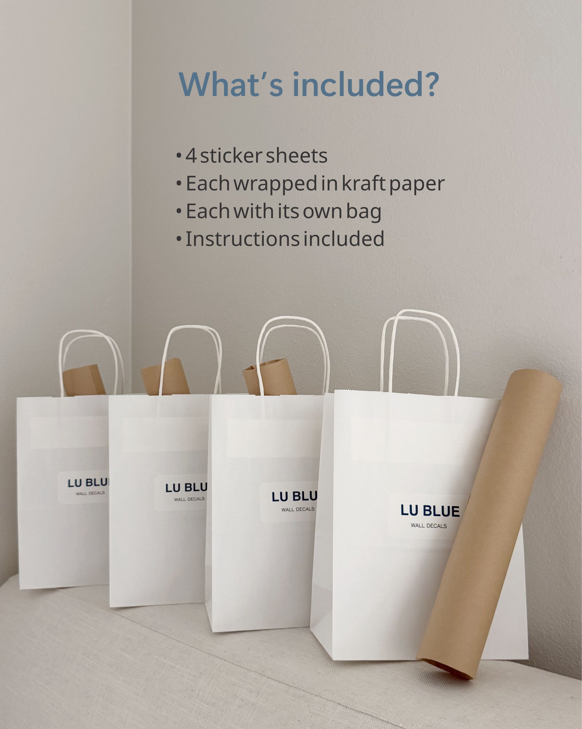 Hot Air Balloon Party Favors for Kids | Fabric Wall Decals Gift Set 4 | Nursery