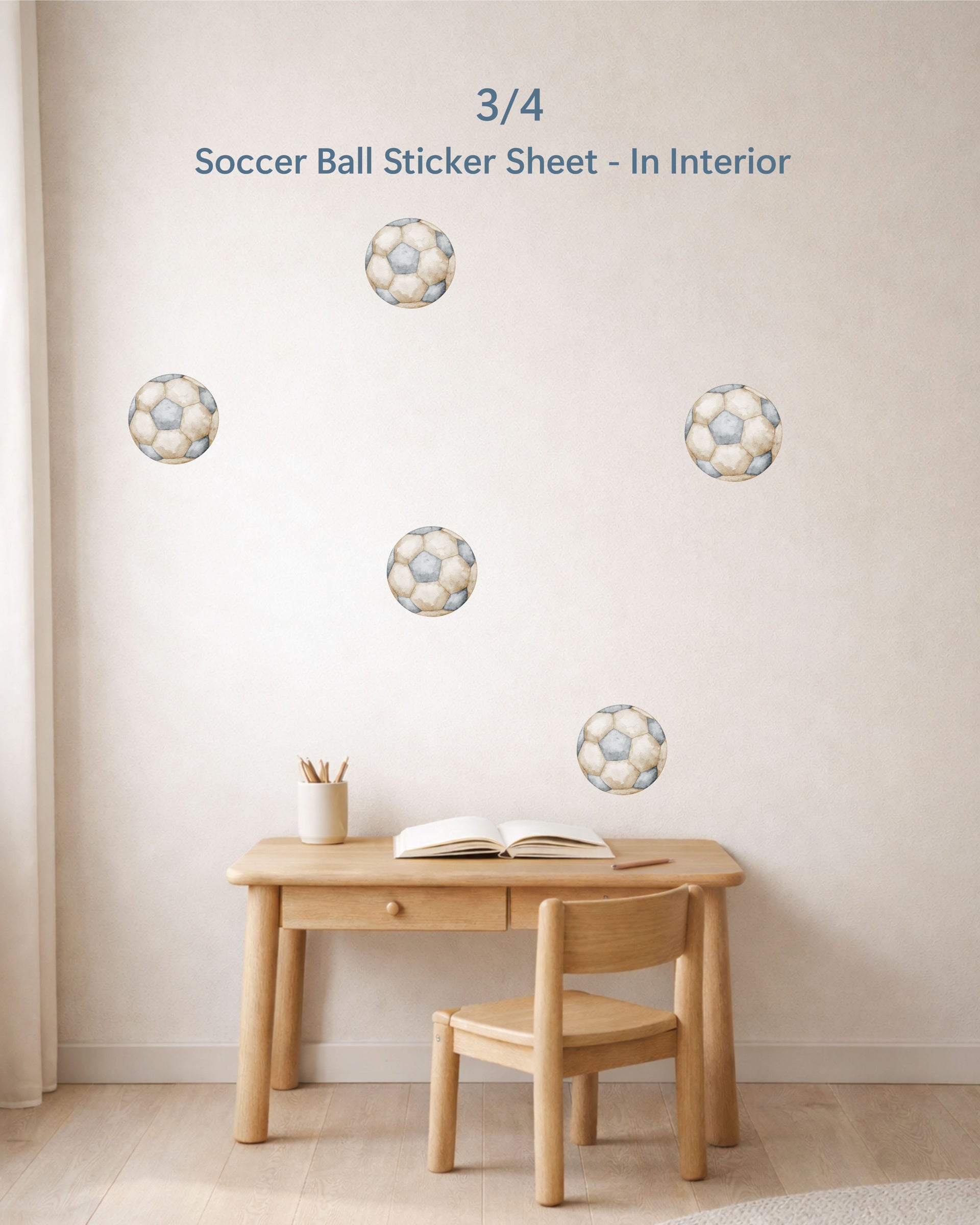 Kids Party Favors Gift Set | Fabric Wall Decals Set 4 | Nursery Playroom Decor