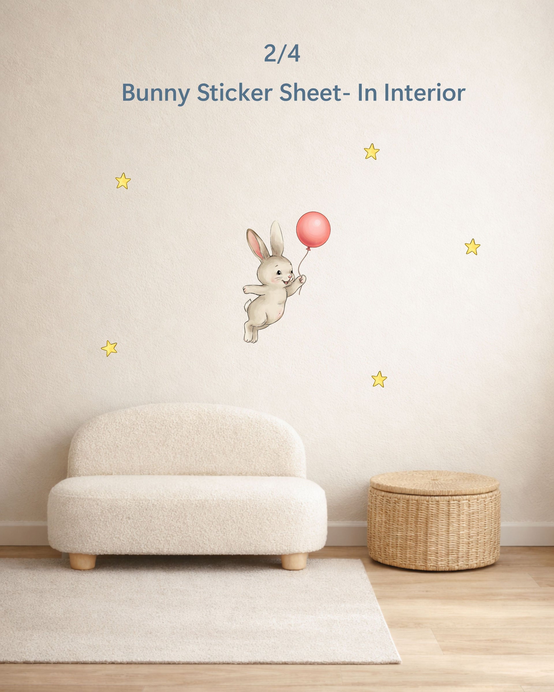 Kids Party Favors Gift Set | Fabric Wall Decals Set 4 | Nursery Playroom Decor