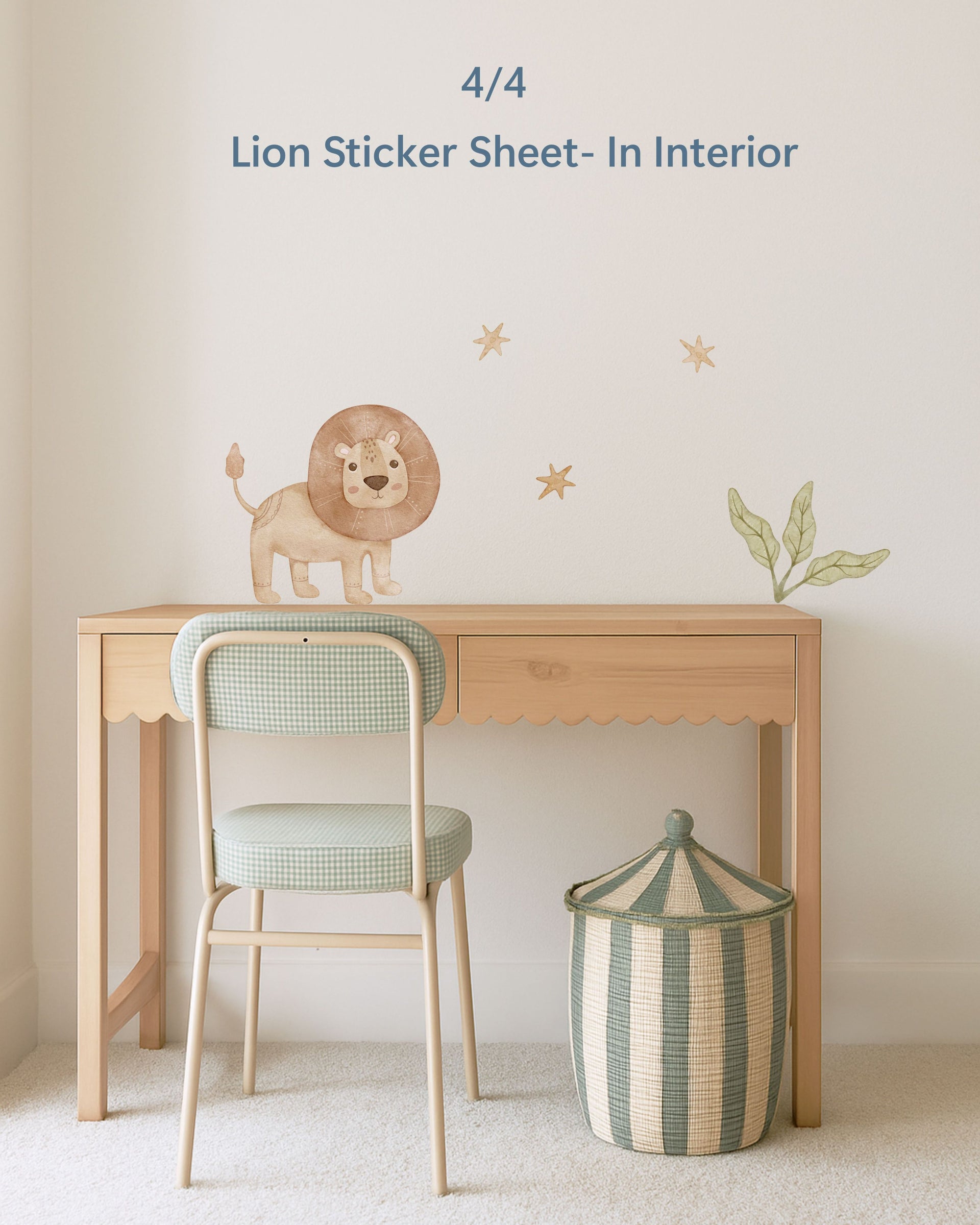 Kids Party Favors Gift Set | Fabric Wall Decals Set 4 | Nursery Playroom Decor