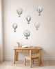 Hot Air Balloon Fabric Wall Decals for Nursery | Wall Stickers with Name Option