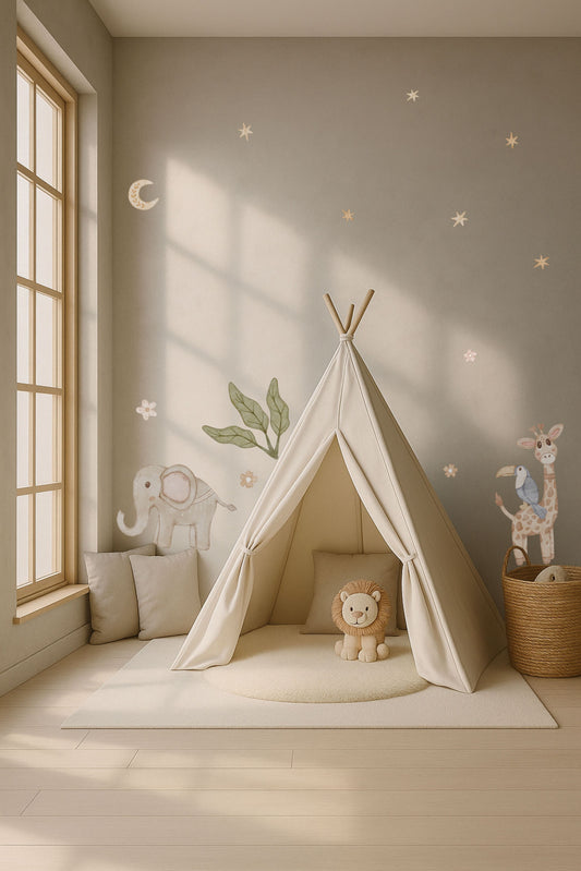 Safari Friends Fabric Wall Decals