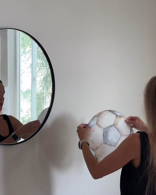 Soccer Ball Fabric Wall Decals for Nursery | Wall Stickers with Name Option